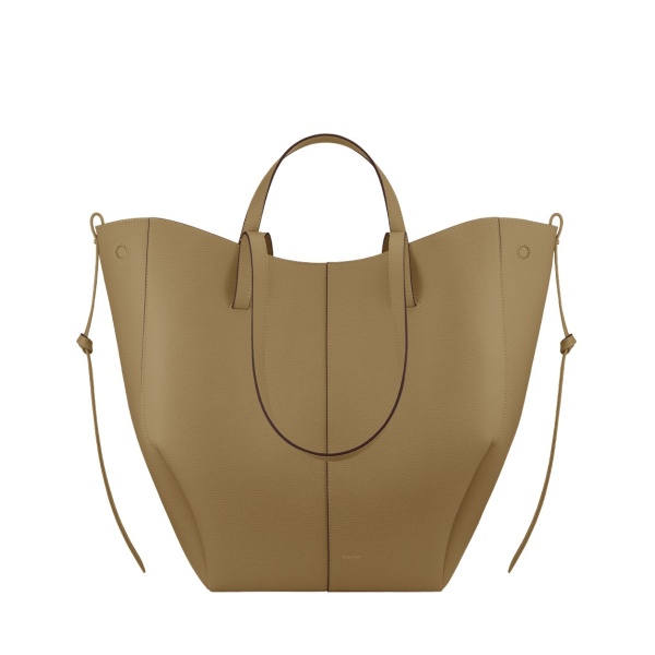 Polène Cyme Tote in Smoky Olive Cyme Tote in Smoky Olive - Totes & Top-Handle Bags - Parisian Luxury Leather Bag at Luxury Shoes 