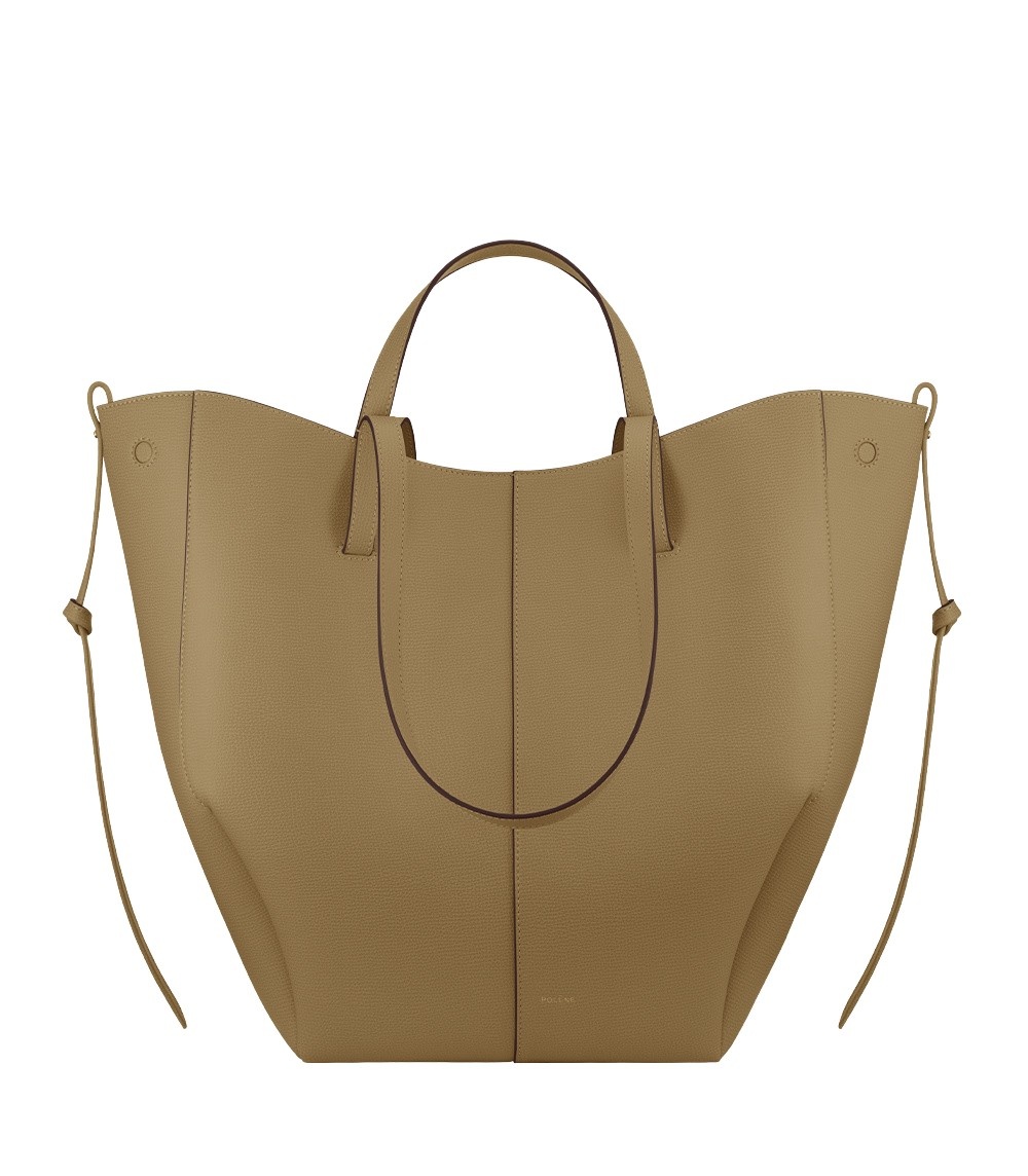 Polène Cyme Tote in Smoky Olive Cyme Tote in Smoky Olive - Totes & Top-Handle Bags - Parisian Luxury Leather Bag at Luxury Shoes 