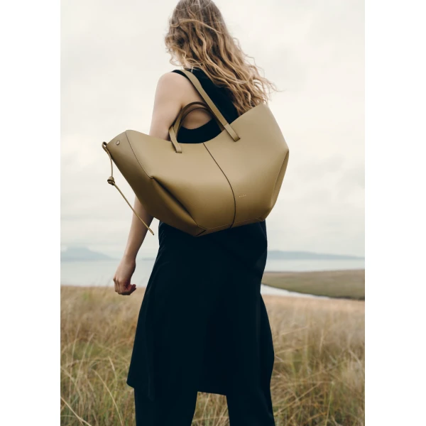 Polene Cyme in Smoky Olive Bag, view 2