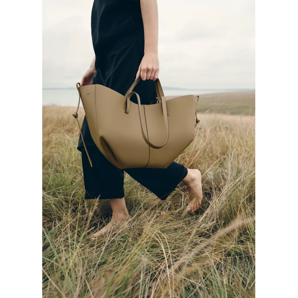 Polene Cyme in Smoky Olive Bag, view 4