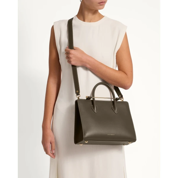 Strathberry Midi Tote in Khaki, view 9