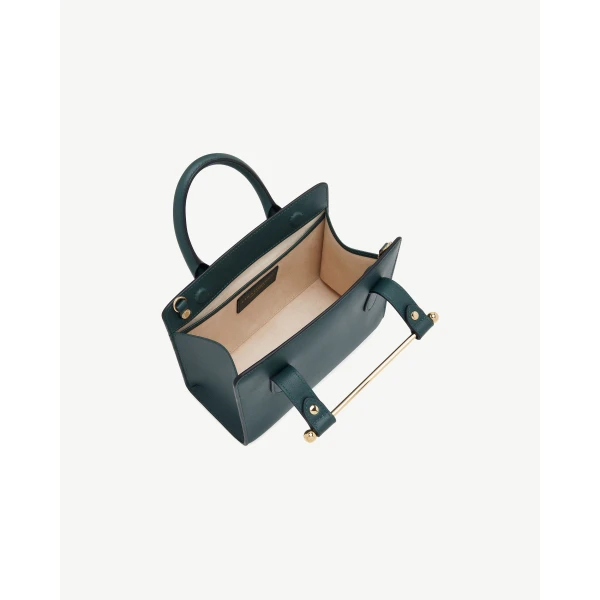 Strathberry Mini Tote in Bottle Green, view 5
