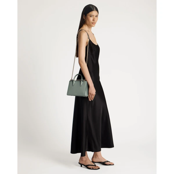 Strathberry Mini Tote in Library Green, view 9