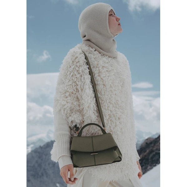 Polene Mokki Mini in Smoky Green Bag, view 2