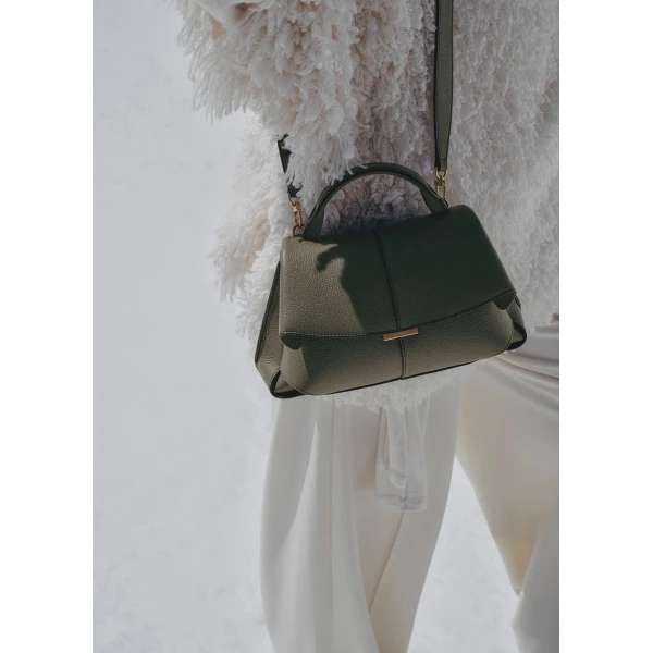 Polene Mokki Mini in Smoky Green Bag, view 3