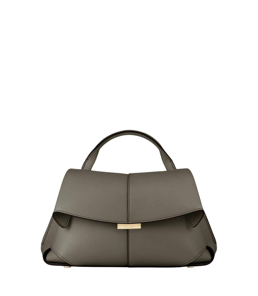Polène Mokki Mini in Smoky Green Mokki Mini in Smoky Green - Mini Bags - Parisian Luxury Leather Bag at Luxury Shoes 