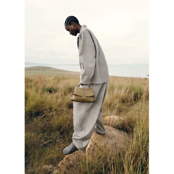 Polene Mokki Mini in Smoky Olive Bag, view 2