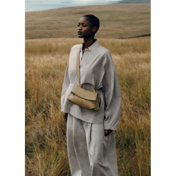 Polene Mokki Mini in Smoky Olive Bag, view 3
