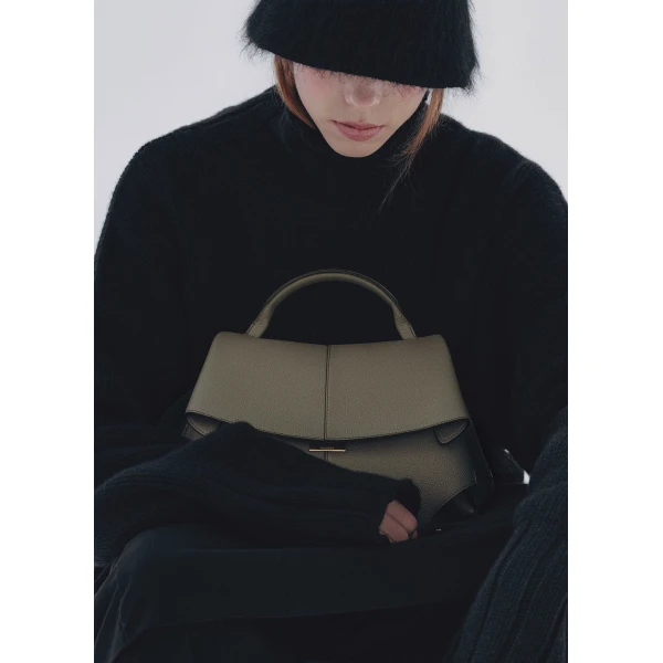 Polene Mokki in Smoky Green Bag, view 3