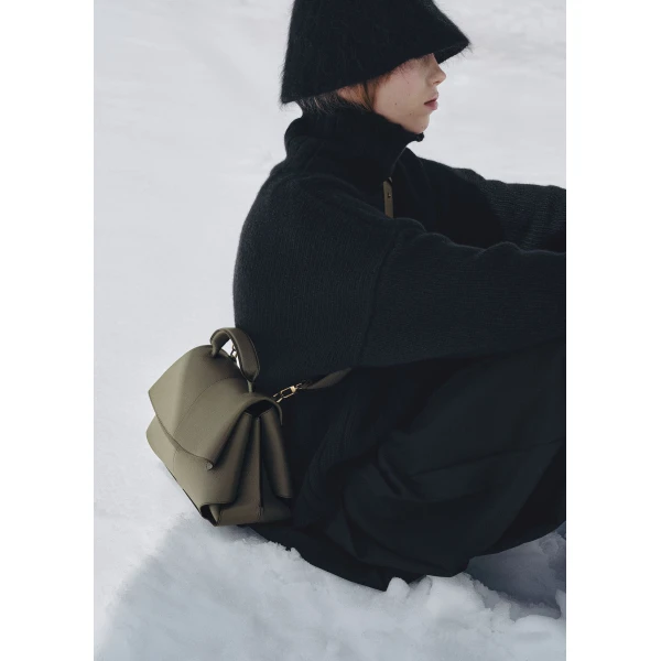 Polene Mokki in Smoky Green Bag, view 4