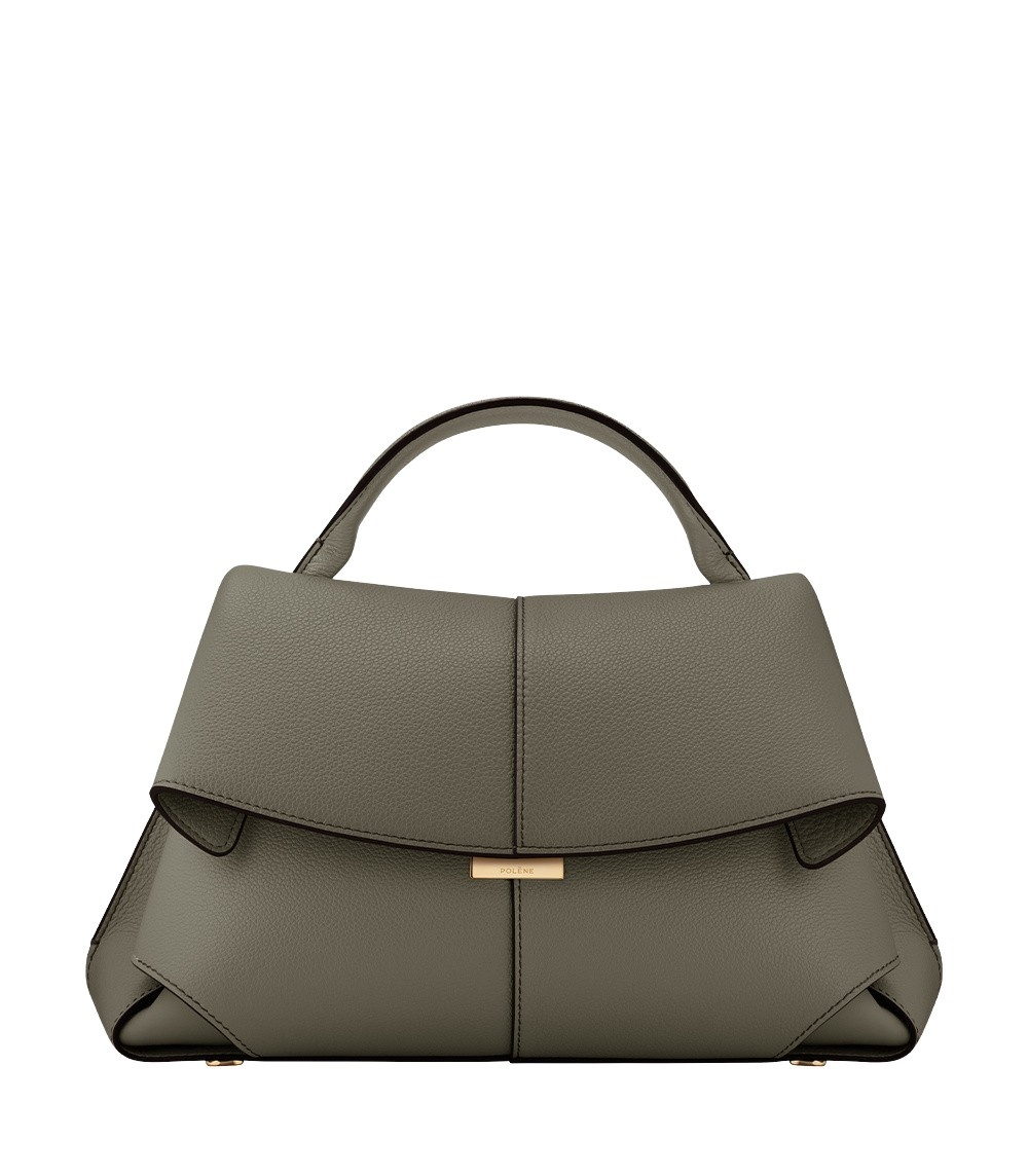 Polène Mokki in Smoky Green Mokki in Smoky Green - Shoulder & Crossbody Bags - Parisian Luxury Leather Bag at Luxury Shoes 