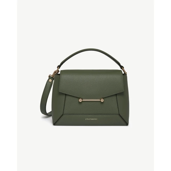 Strathberry Mosaic Bag in Pine Green, view 2