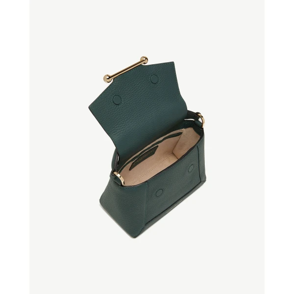 Strathberry Mosaic Nano in Bottle Green, view 5