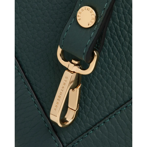 Strathberry Mosaic Nano in Bottle Green, view 7