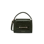 Green-Mosaic-Nano-in-Croc-embossed-Leather-Forest92479_nobg Strathberry Mosaic Nano in Croc-embossed Leather Forest