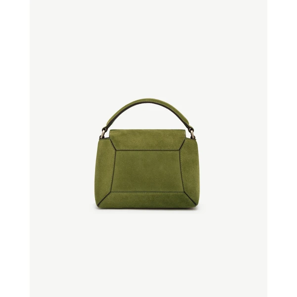 Strathberry Mosaic Nano in Lime and Khaki, view 4