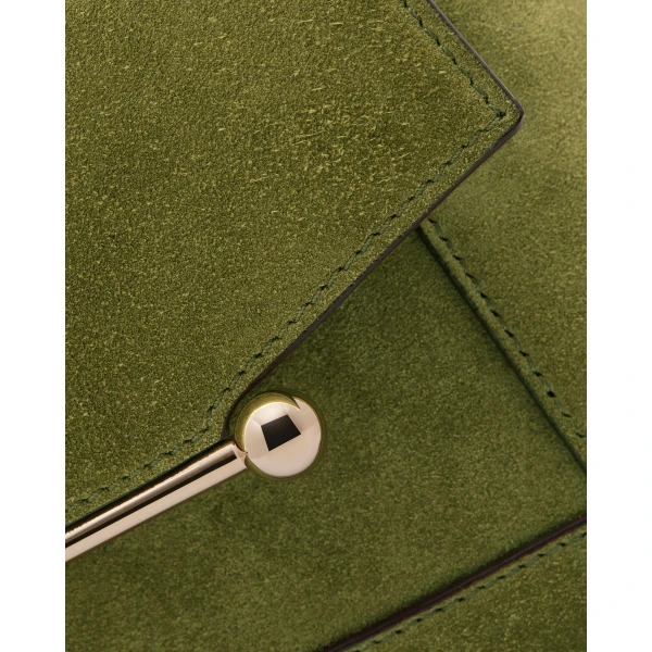Strathberry Mosaic Nano in Lime and Khaki, view 6