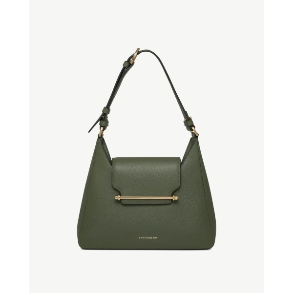 Strathberry Multrees Hobo in Pine Green, view 2