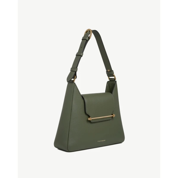Strathberry Multrees Hobo in Pine Green, view 3