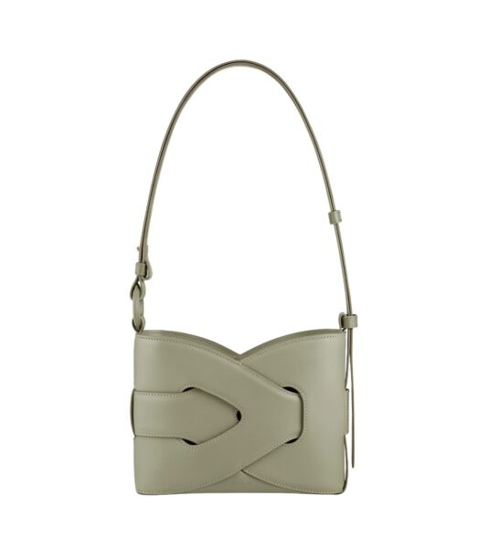 Polène Nodde in Olive Nodde in Olive - Shoulder & Crossbody Bags - Parisian Luxury Leather Bag at Luxury Shoes 