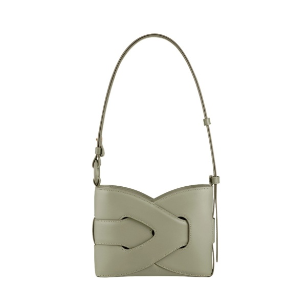 Polène Nodde in Olive Nodde in Olive - Shoulder & Crossbody Bags - Parisian Luxury Leather Bag at Luxury Shoes 