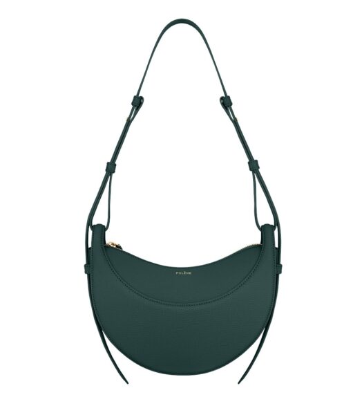Polène Numéro Dix in Green Numéro Dix in Green - Shoulder & Crossbody Bags - Parisian Luxury Leather Bag at Luxury Shoes 