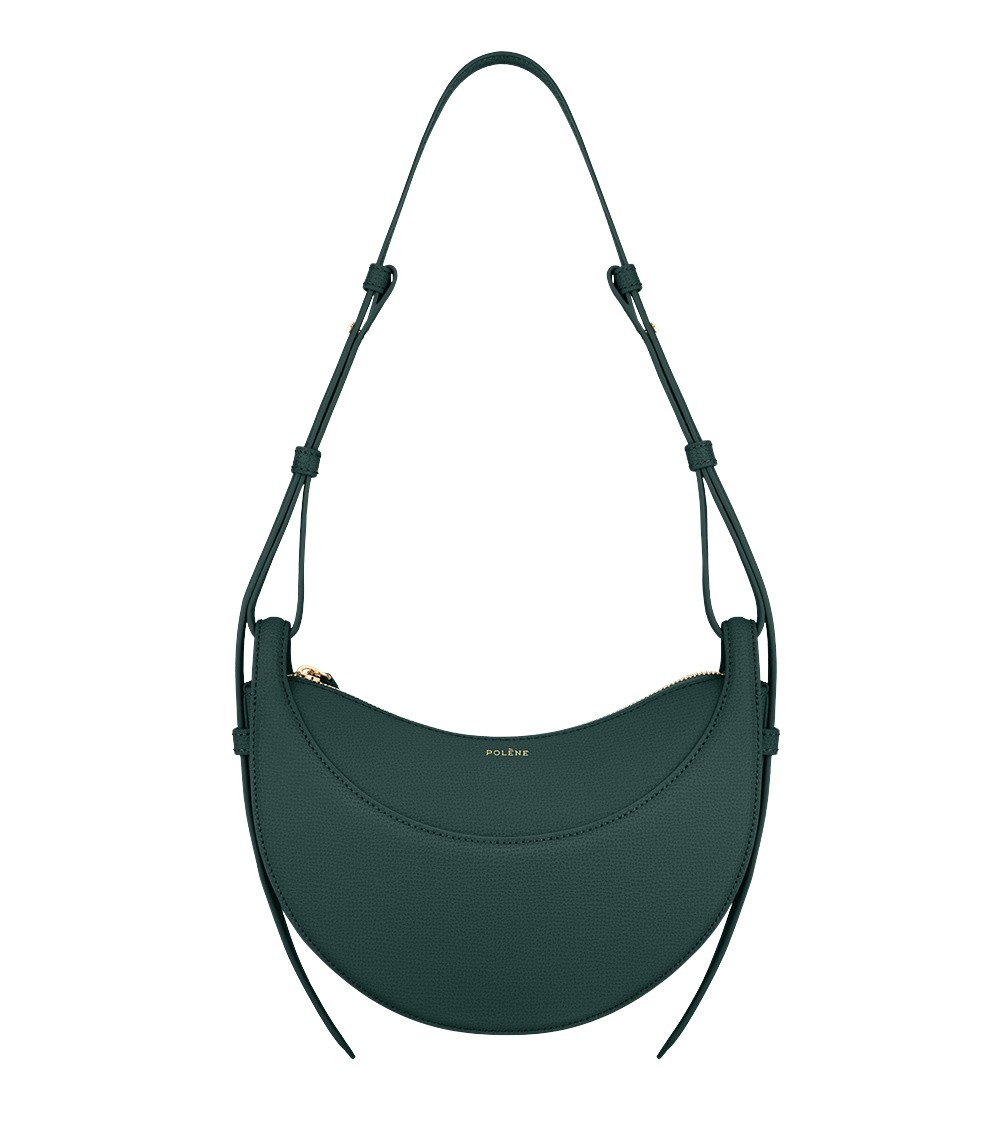 Polène Numéro Dix in Green Numéro Dix in Green - Shoulder & Crossbody Bags - Parisian Luxury Leather Bag at Luxury Shoes 