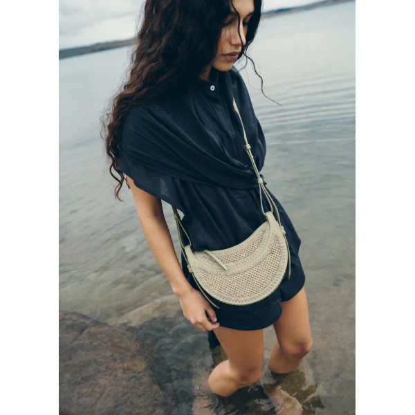 Polene Numéro Dix in Laurel Bag, view 3