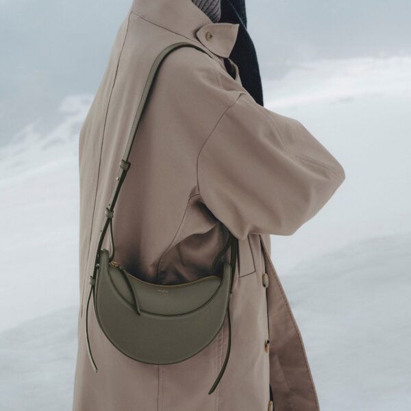 Polene Numéro Dix in Smoky Green Bag, view 4