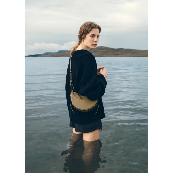 Polene Numéro Dix in Smoky Olive Bag, view 3