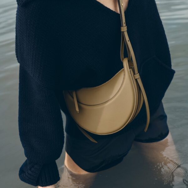 Polene Numéro Dix in Smoky Olive Bag, view 4