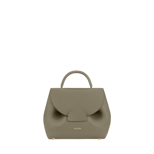 Polène Numéro Un Nano in Olive Numéro Un Nano in Olive - Mini Bags - Parisian Luxury Leather Bag at Luxury Shoes 