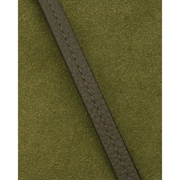 Strathberry Osette Midi Pouch in Lime and Khaki, view 6
