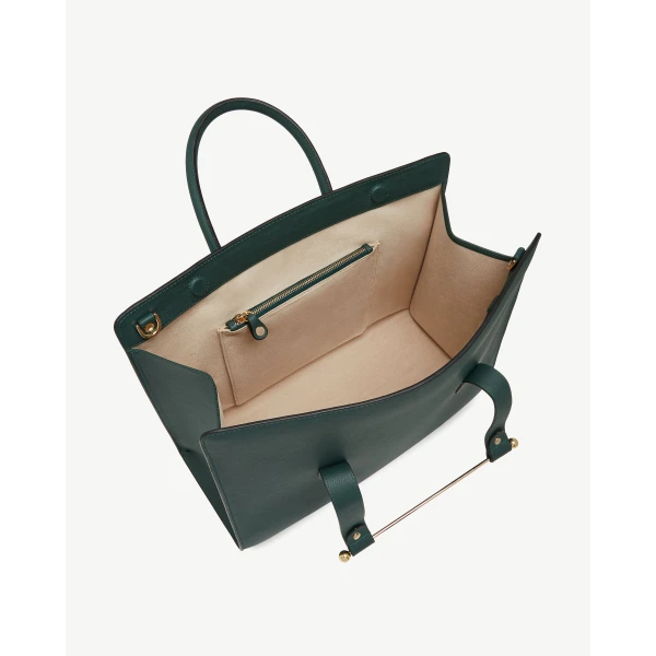 Strathberry Tote in Bottle Green, view 5