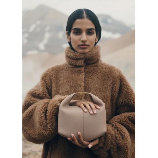 Polene Béri in Taupe Bag, view 4