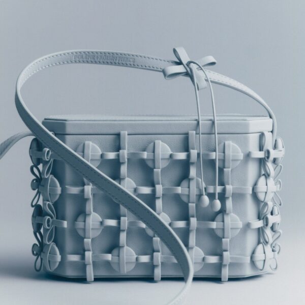 Polene Button Bow Box in Cloud Bag, view 3