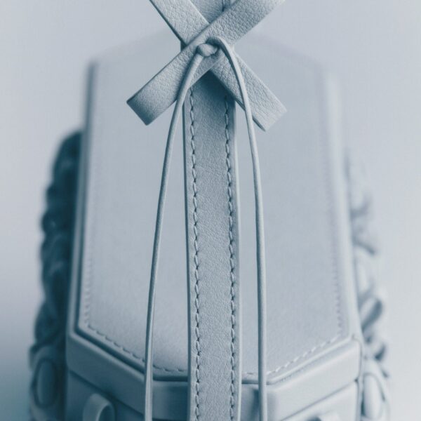Polene Button Bow Box in Cloud Bag, view 4