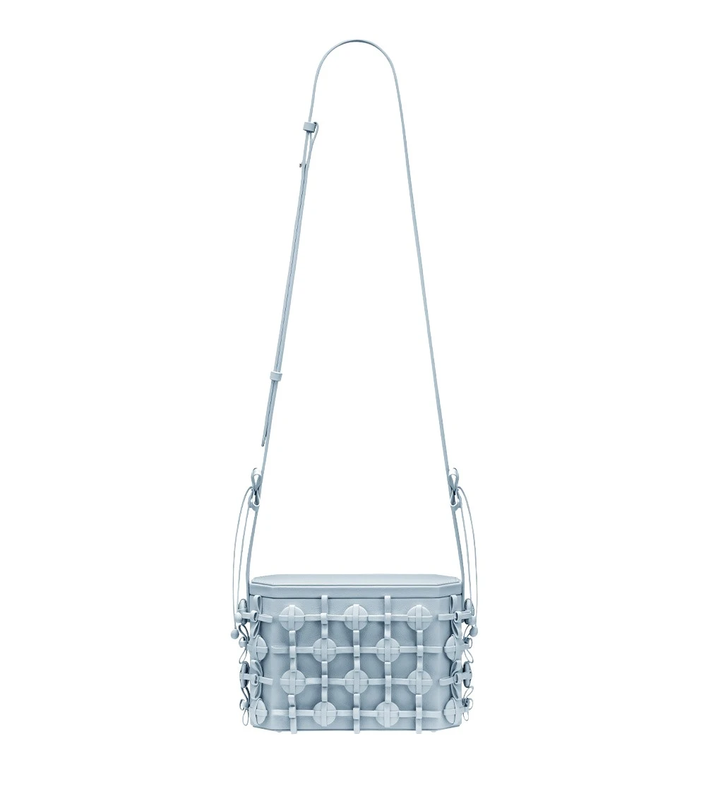 Polene Button Bow Box in Cloud Bag