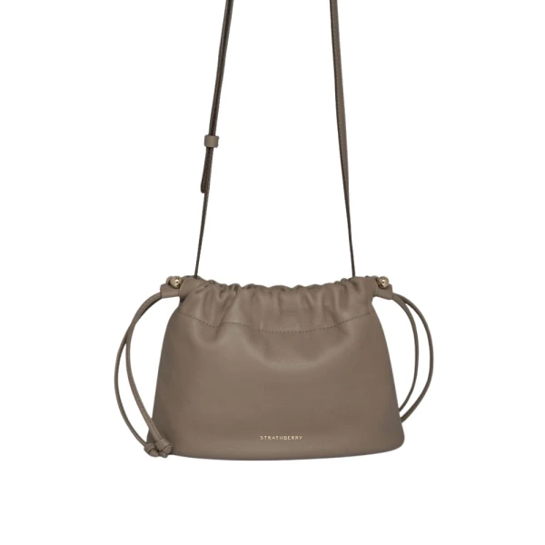 Strathberry Charlotte Drawstring in Taupe