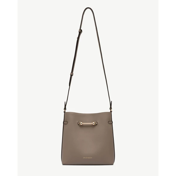 Strathberry Corda Bucket in Taupe, view 2