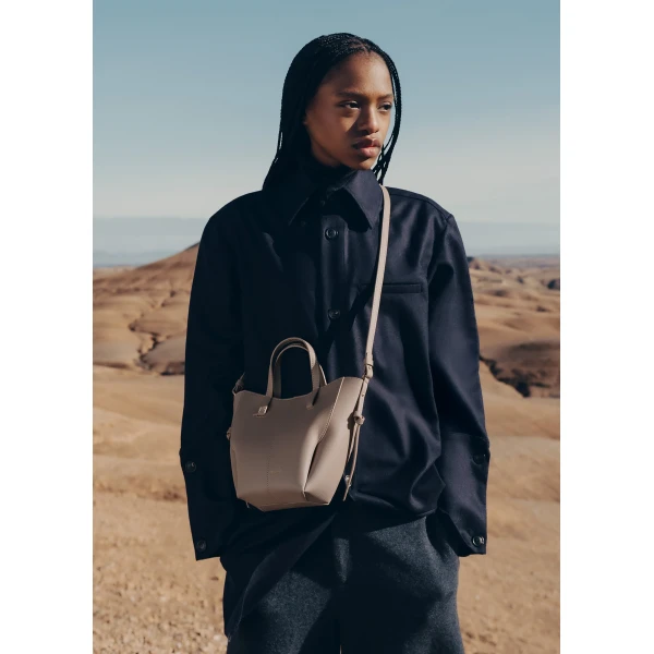 Polene Cyme Tote Nano in Taupe Bag, view 2