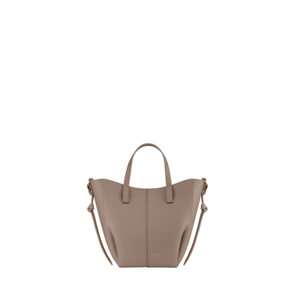 Polène Cyme Tote Nano in Taupe Cyme Tote Nano in Taupe - Mini Bags - Parisian Luxury Leather Bag at Luxury Shoes 