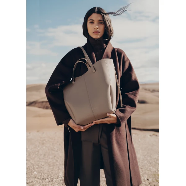 Polene Cyme Tote in Taupe Bag, view 2