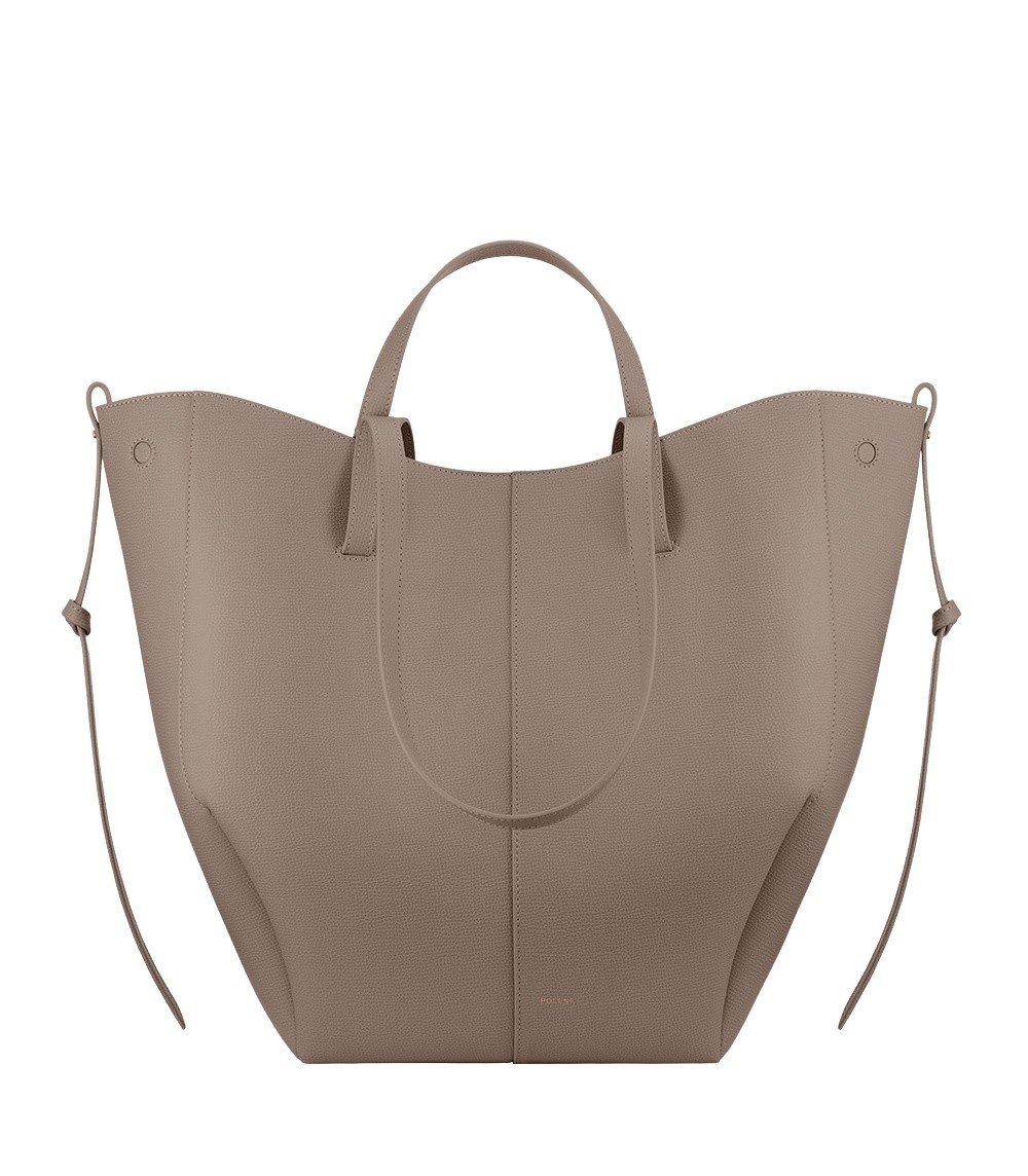 Polène Cyme Tote in Taupe Cyme Tote in Taupe - Totes & Top-Handle Bags - Parisian Luxury Leather Bag at Luxury Shoes 