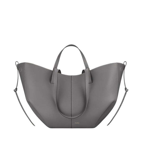 Polène Cyme in Stone Cyme in Stone - Totes & Top-Handle Bags - Parisian Luxury Leather Bag at Luxury Shoes 