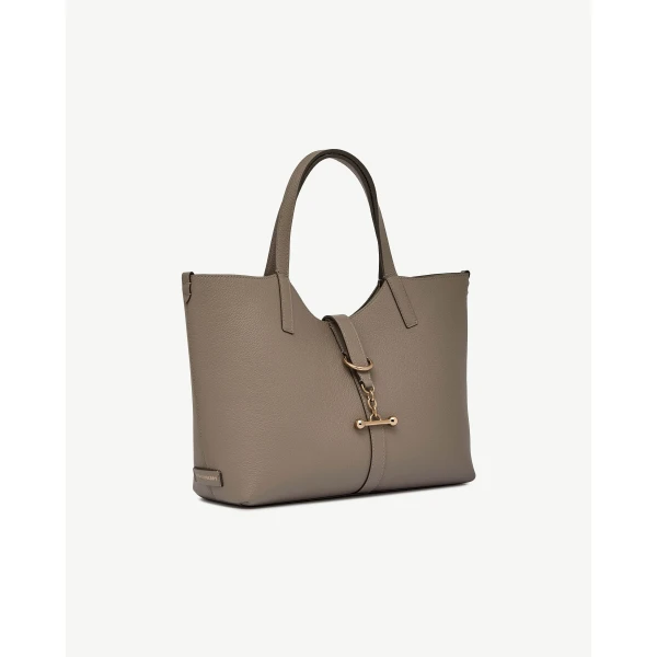 Strathberry Kite Tote Midi in Taupe, view 3