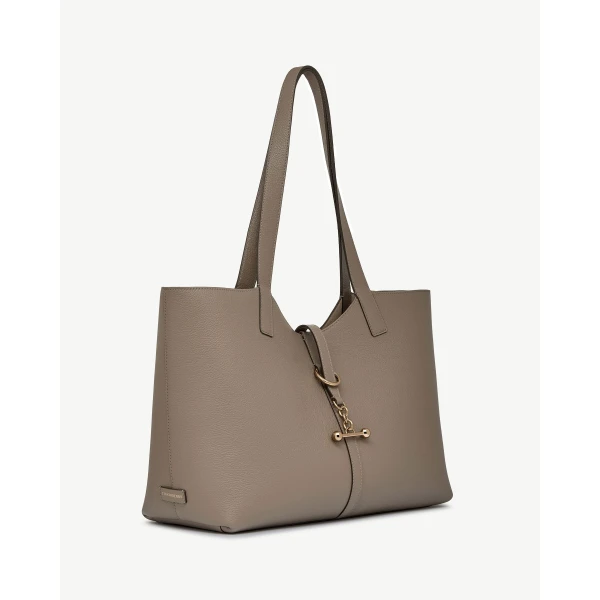 Strathberry Kite Tote in Taupe, view 3