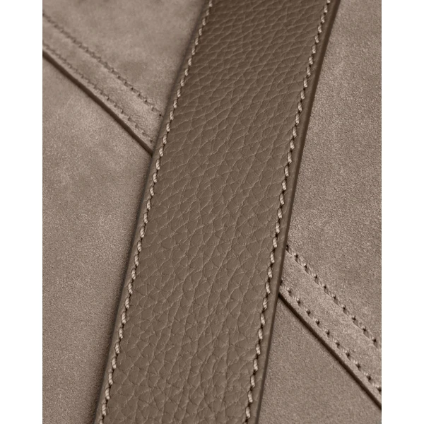 Strathberry Lana Hobo in Taupe Suede, view 5