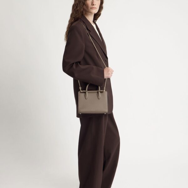 Strathberry Mini Tote in Taupe, view 9
