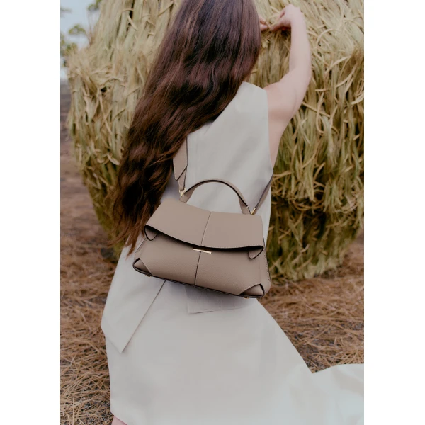 Polene Mokki Mini in Taupe Bag, view 2